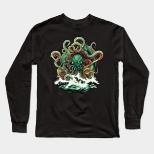 Raised from R'lyeh Cthulhu Long Sleeve T-Shirt